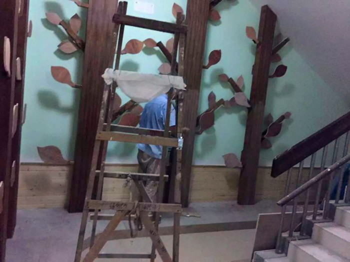 校园文化墙彩绘建设